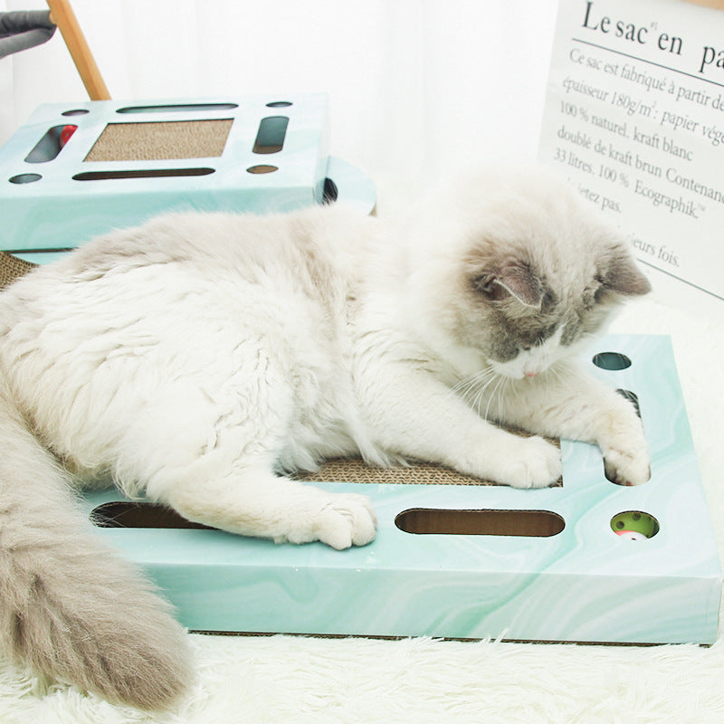 PawPuzzle™ Interactive Cat Scratch & Play Board