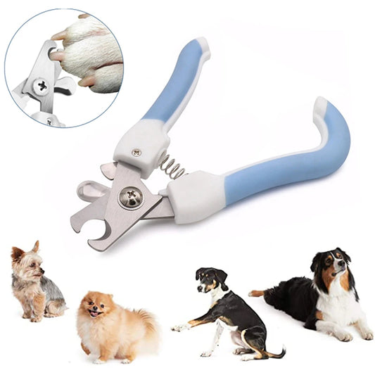 Professional Stainless Steel Pet Nail Clipper - Ergonomic Dog & Cat Nail Trimmer