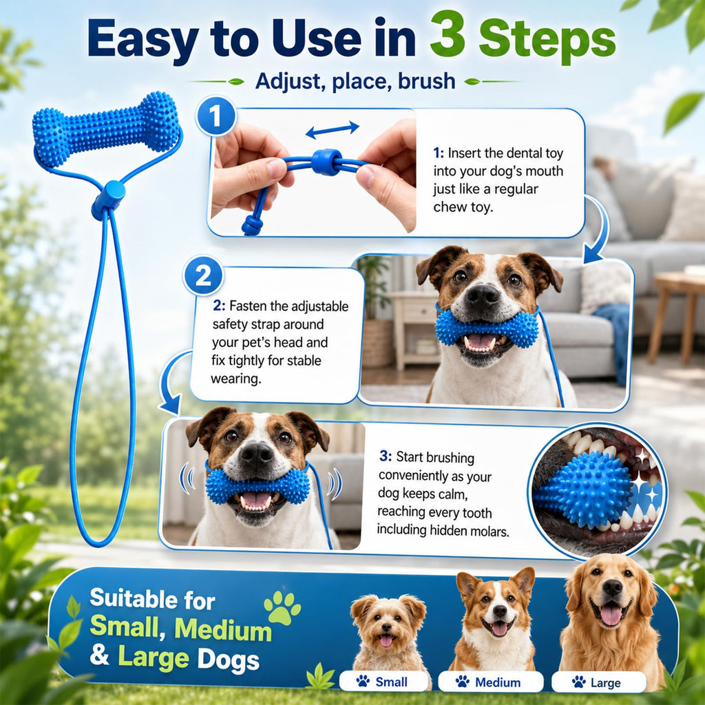 How to use PawBite dog dental chew and interactive toy