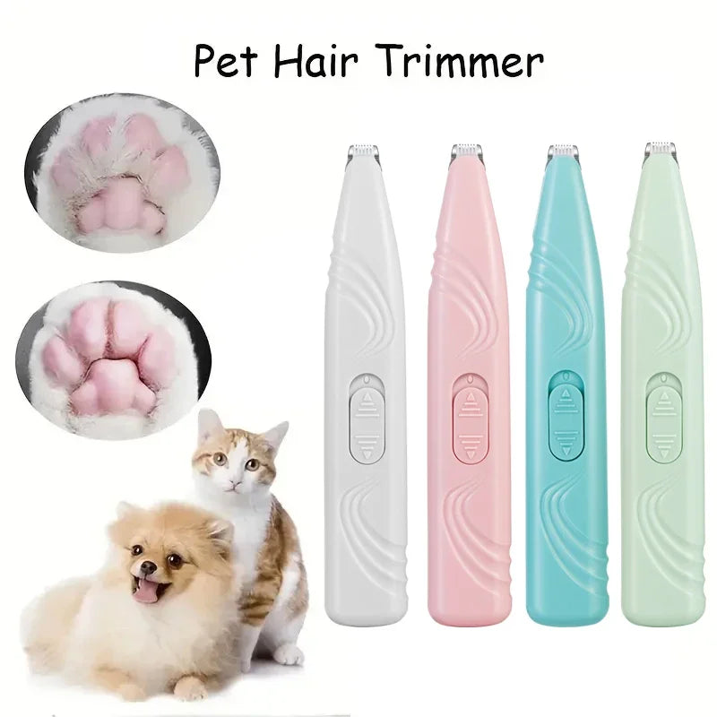 Professional Pet Electric Hair Trimmer - Dog & Cat Grooming Shaver with LED Light & Maintenance Oil