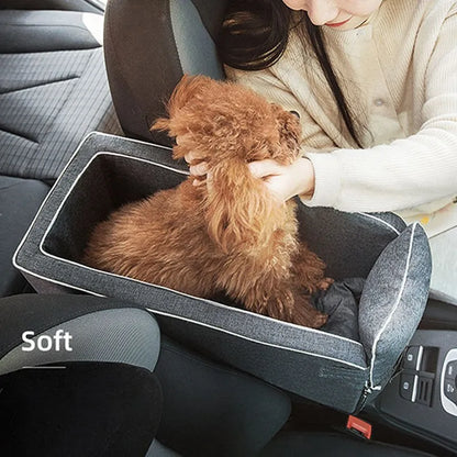 Car Central Dog Car Seat Bed - Portable Carrier for Small Dogs & Cats