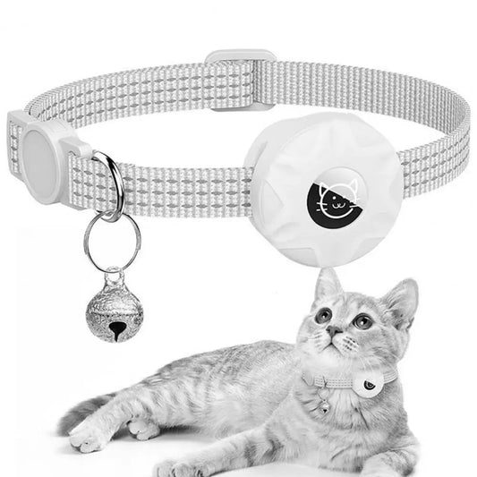 Pet Tracker Accessory Waterproof Cat Tracker Collar with Reflective Strips Safety Elastic Buckle for Small Medium Cats Pet