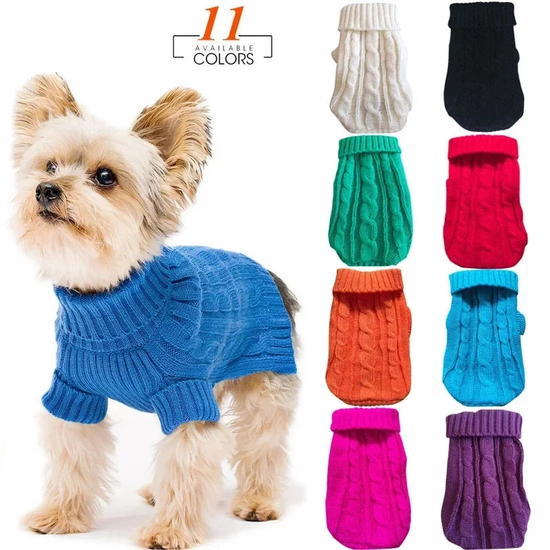 Knitted Winter Sweater for Small & Medium Dogs