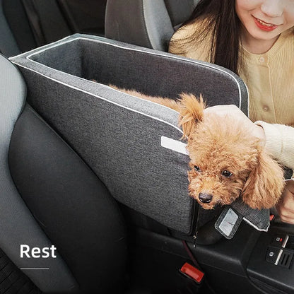 Car Central Dog Car Seat Bed - Portable Carrier for Small Dogs & Cats