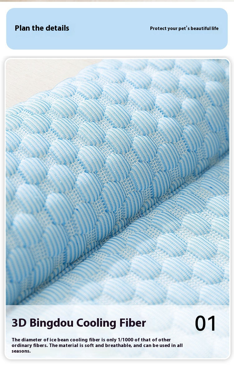 Comfortable Sea Yin B cooling mat perfect for lounging cats.