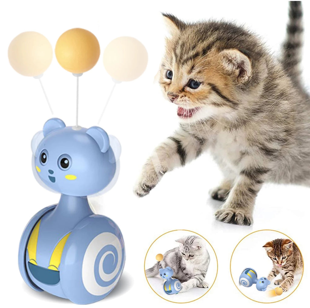 PawPlay™ Interactive Tumbler Cat Toy with Ball for Indoor Cats