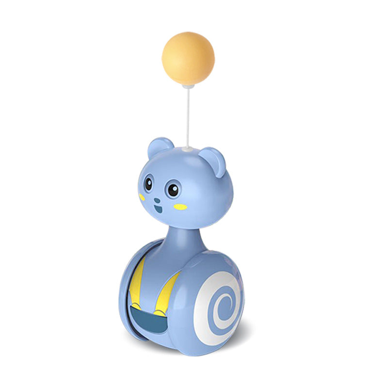 Blue PawPlay™ Interactive Tumbler Cat Toy with Ball