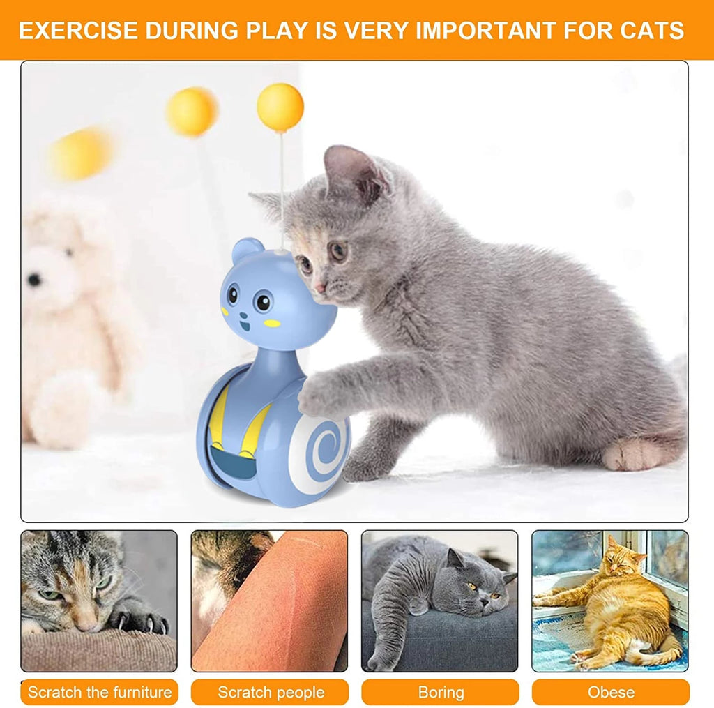 PawPlay™ Interactive Tumbler Cat Toy Size Guide