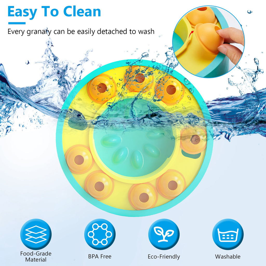 Easy-to-clean PawPuzzle™ interactive dog slow feeder bowl