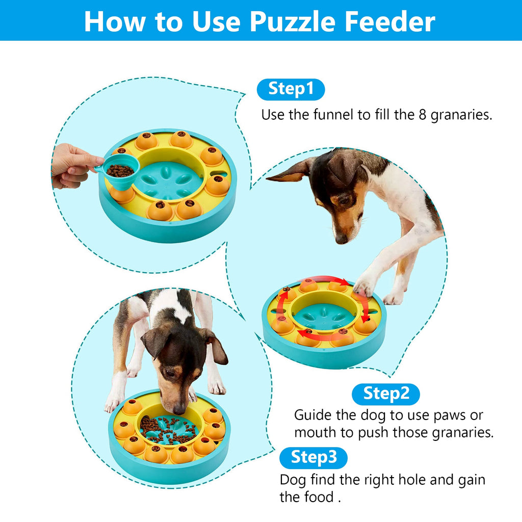 How to use the PawPuzzle™ interactive slow feeder bowl for dogs