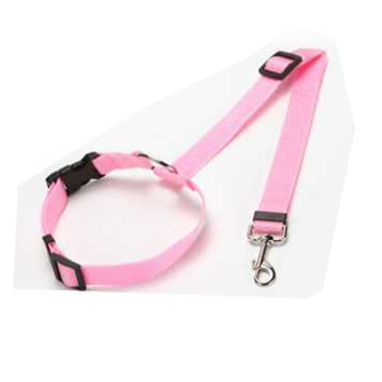 Black PawRide™ adjustable pet car safety seat belt with swivel clip